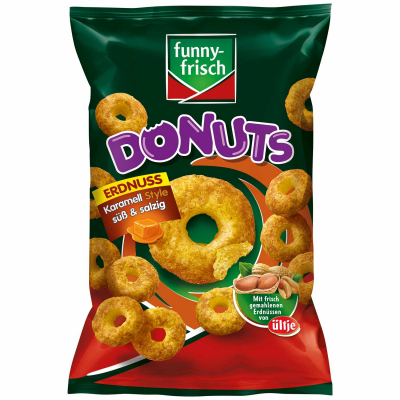  funny-frisch Donuts Erdnuss Karamell Style süß & salzig 110g 