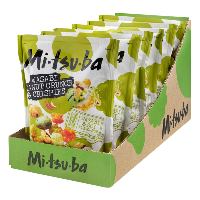  Mitsuba Wasabi Peanut Crunch & Crispies 100g 