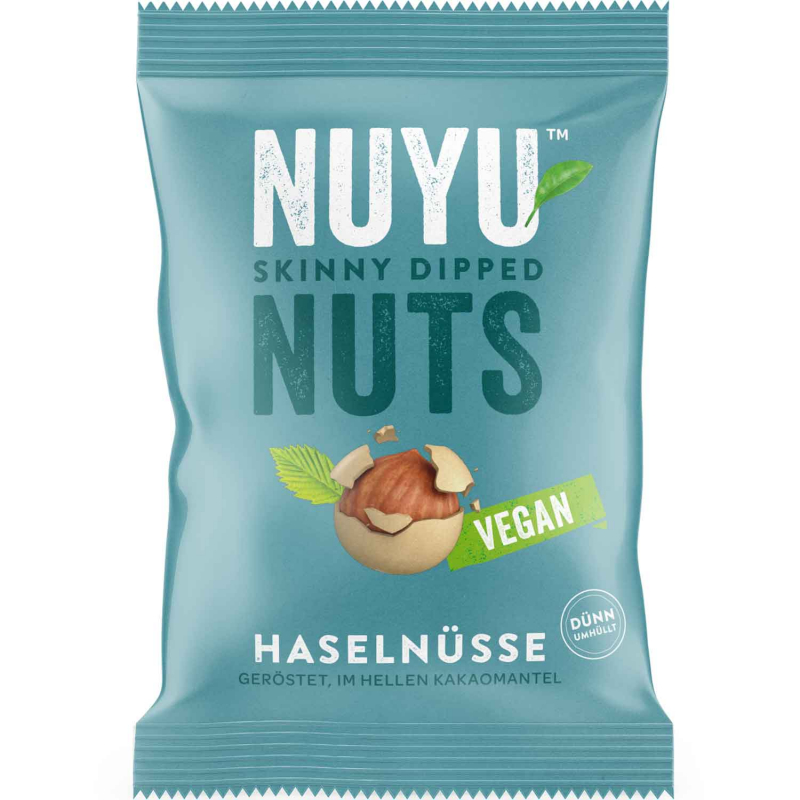  Nuyu Nuts Haselnüsse im hellen Kakaomantel 90g 