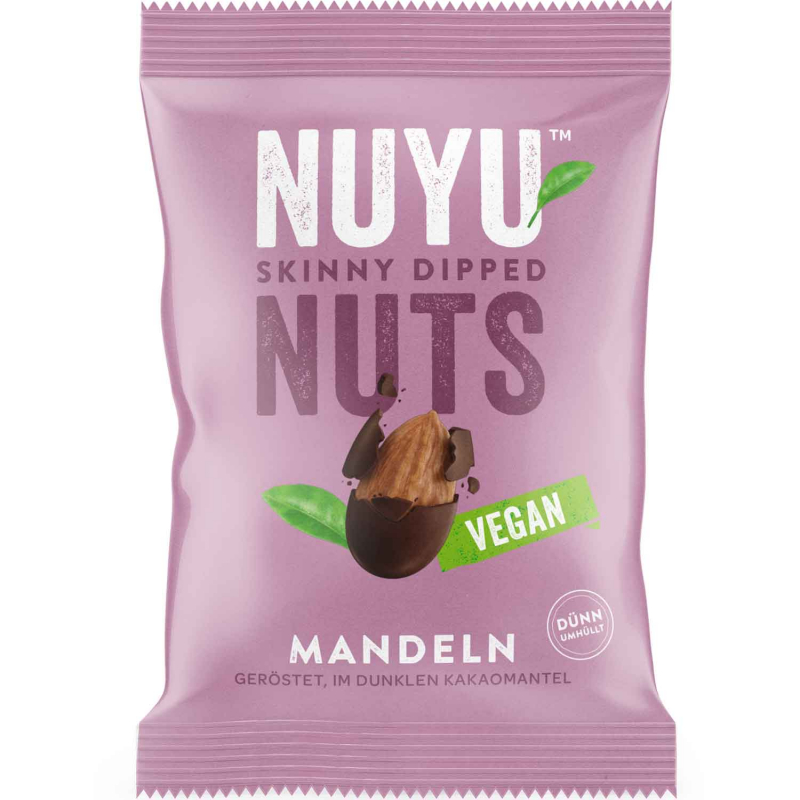  Nuyu Nuts Mandeln im dunklen Kakaomantel 90g 