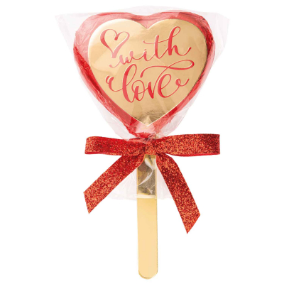  Günthart Pralinenherz 'With Love' am Stiel 24g 