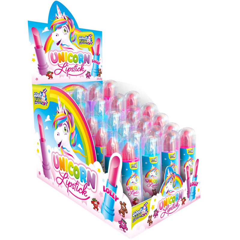  Sweet Flash Unicorn Lipstick Lolly 24er 