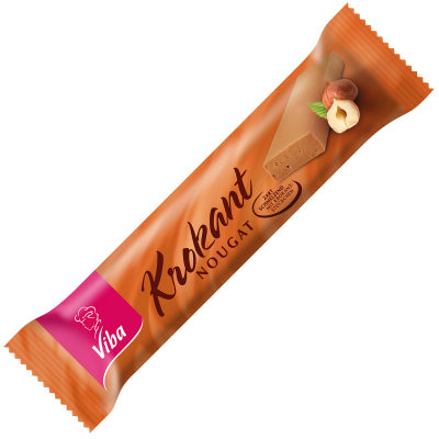  Viba Nougat Krokant Riegel 75g 