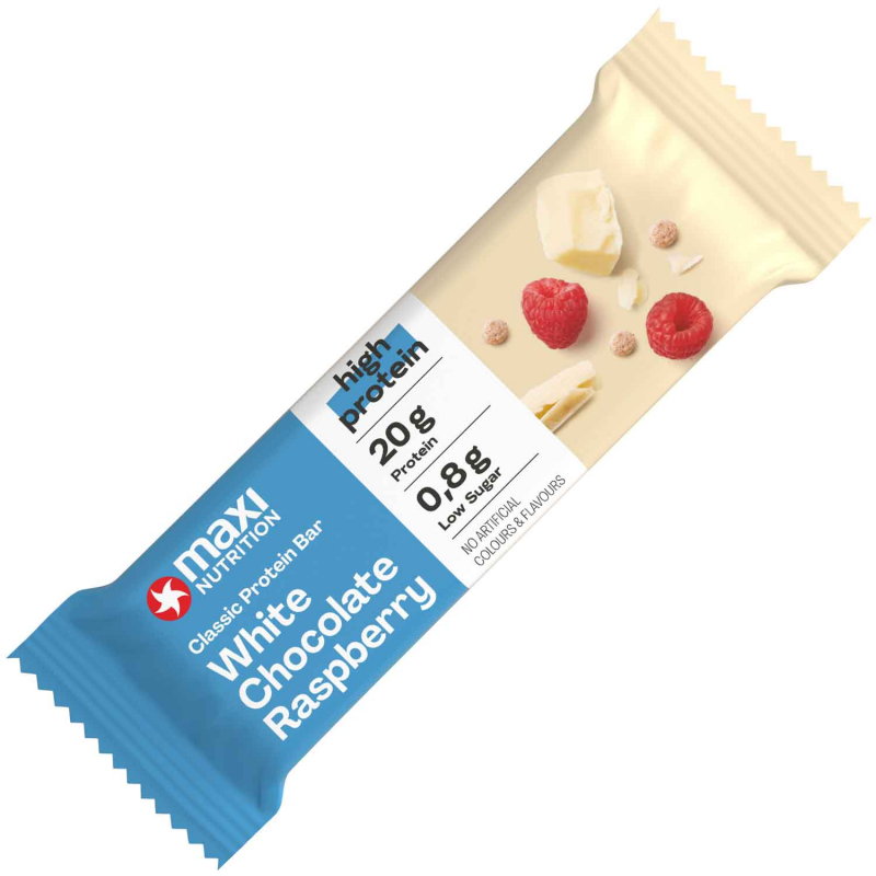  Maxi Nutrition Classic Protein Bar White Chocolate Raspberry 40g 