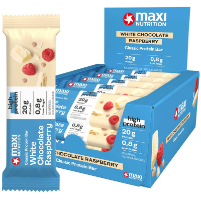  Maxi Nutrition Classic Protein Bar White Chocolate Raspberry 40g 