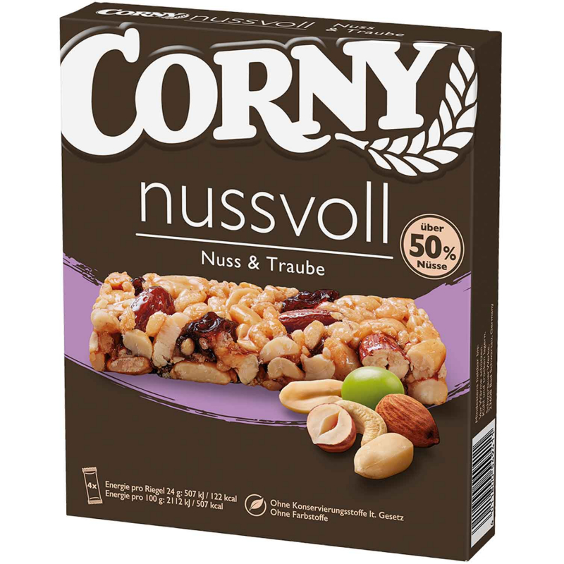  Corny nussvoll Nuss & Traube 4x24g 