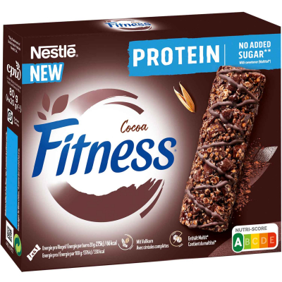  Nestlé Fitness Cocoa Protein Riegel 4x20g 