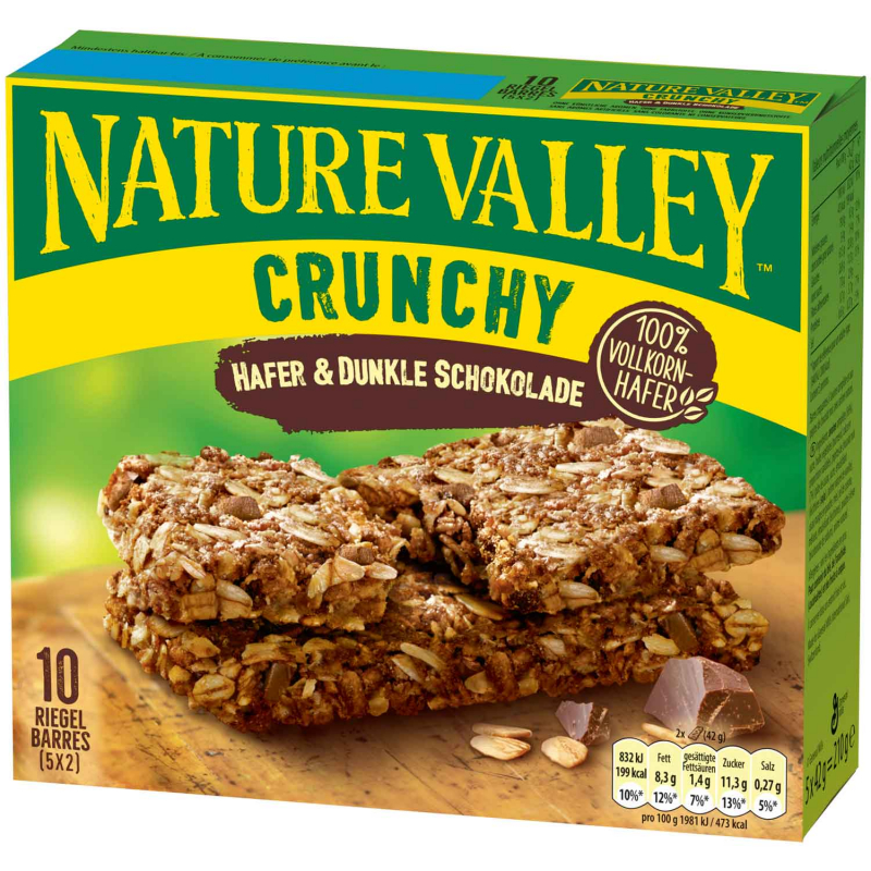  Nature Valley Crunchy Hafer & Dunkle Schokolade 5x42g 