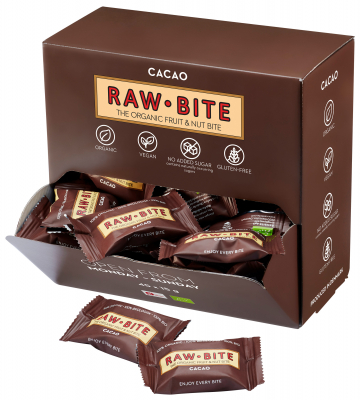  RAWBITE The Organic Fruit & Nut Bite Cacao Office Box 45x15g 