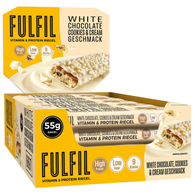  Fulfil Vitamin & Protein Riegel White Chocolate Cookies & Cream 55g 