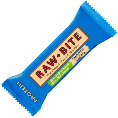  RAWBITE The Organic Fruit & Nut Bite Protein Smooth Cacao 45g 