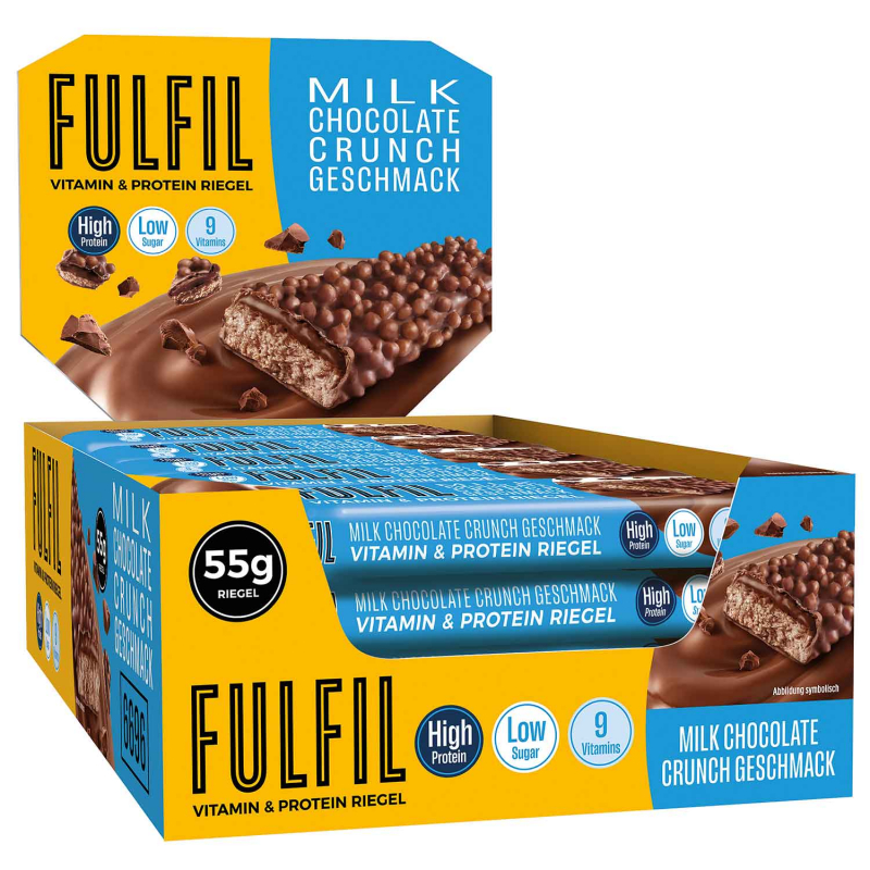  Fulfil Vitamin & Protein Riegel Milk Chocolate Crunch 55g 