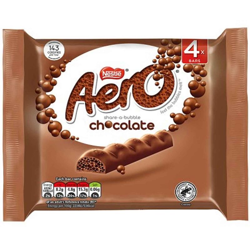  Nestlé Aero Chocolate Bar 4x27g 