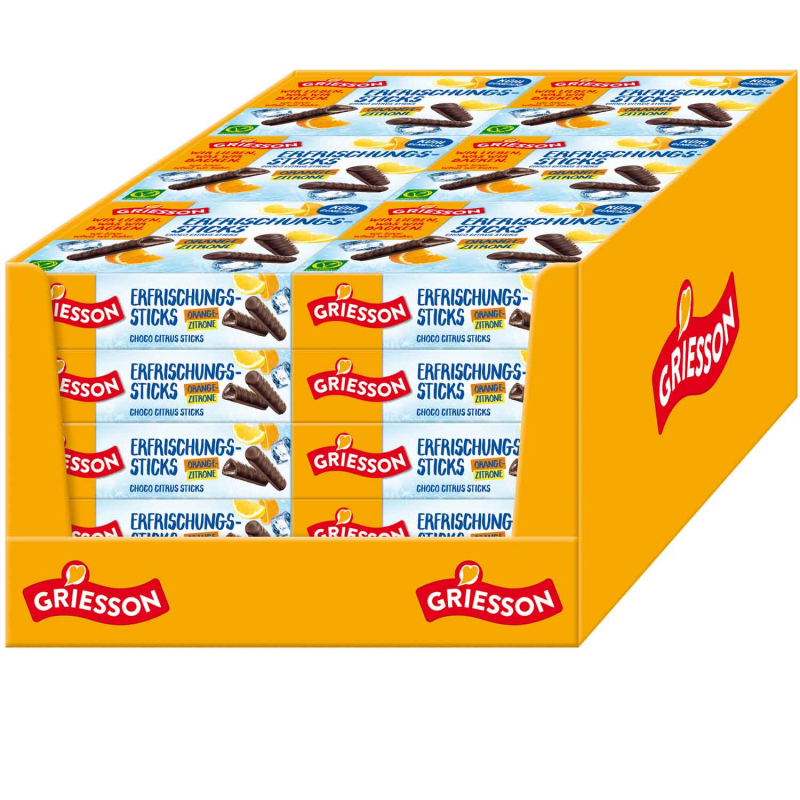  Griesson Erfrischungssticks Orange-Zitrone 150g 