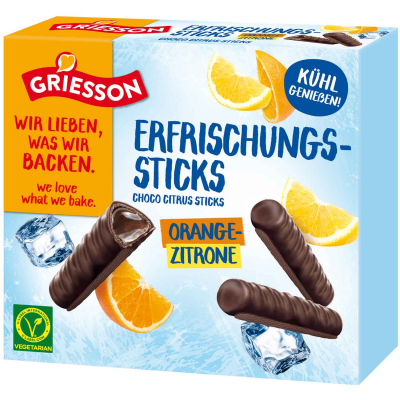  Griesson Erfrischungssticks Orange-Zitrone 150g 