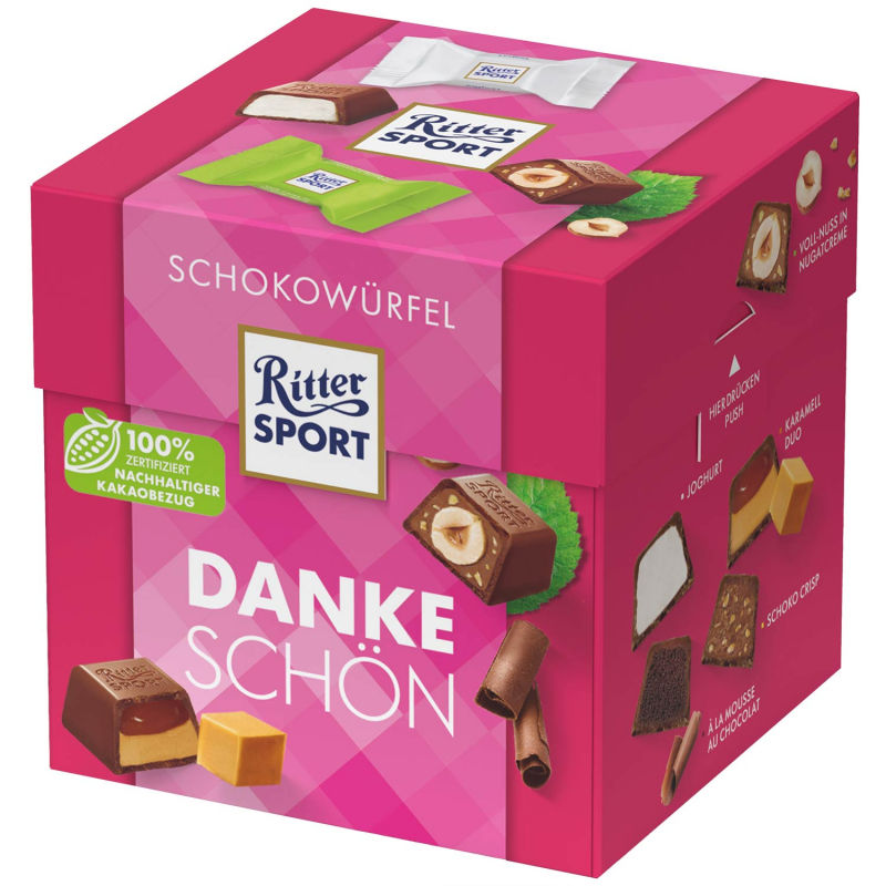  Ritter Sport Schokowürfel Dankeschön 22er 