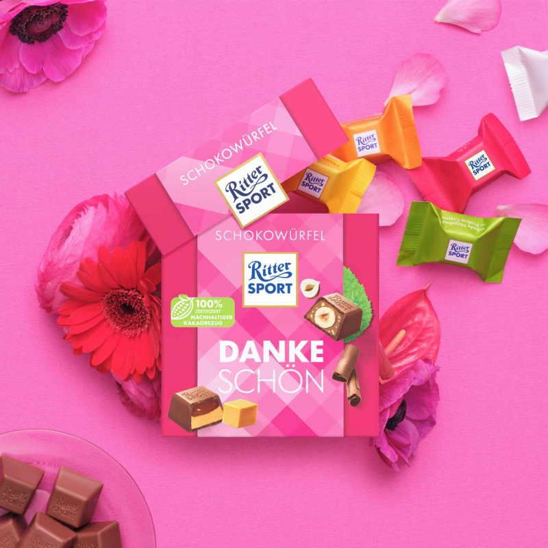  Ritter Sport Schokowürfel Dankeschön 22er 