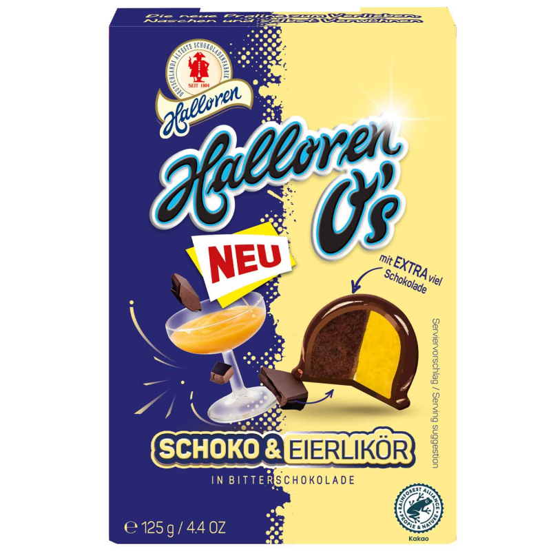  Halloren O's Schoko & Eierlikör 125g 