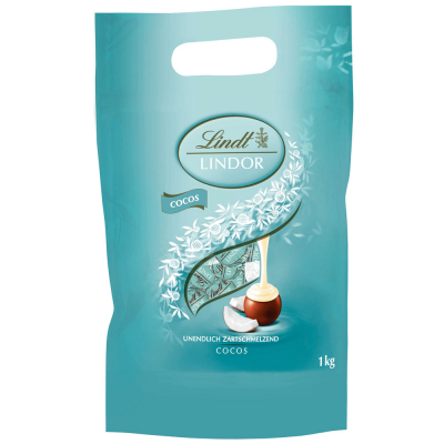  Lindt Lindor Kugeln Vollmilch Cocos 1kg 