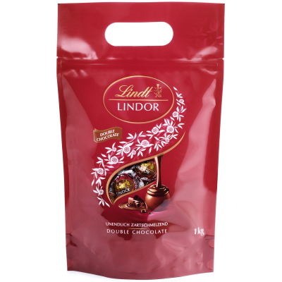  Lindt Lindor Kugeln Vollmilch Double Chocolate 1kg 