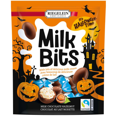  Riegelein Halloween Milk Bits Vollmilch-Haselnuss 166g 