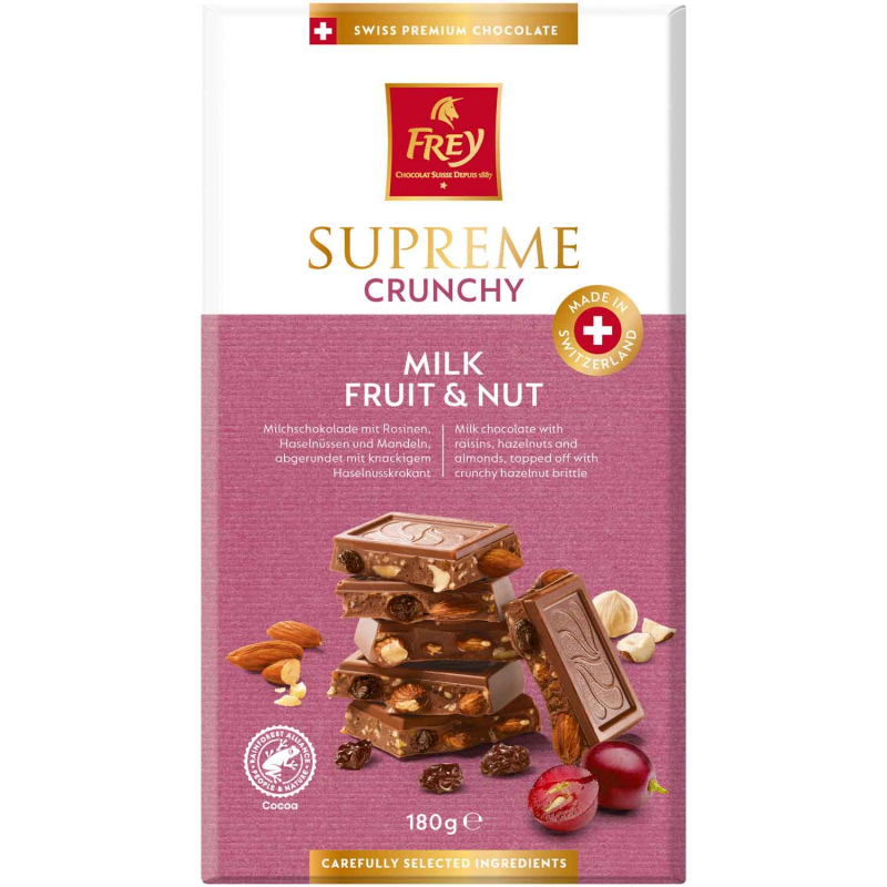  Frey Supreme Crunchy Milk Fruit & Nut 180g 