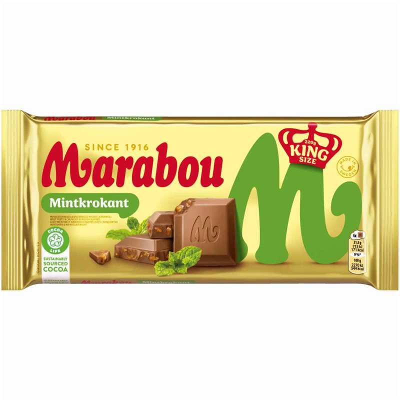  Marabou Mintkrokant 220g 