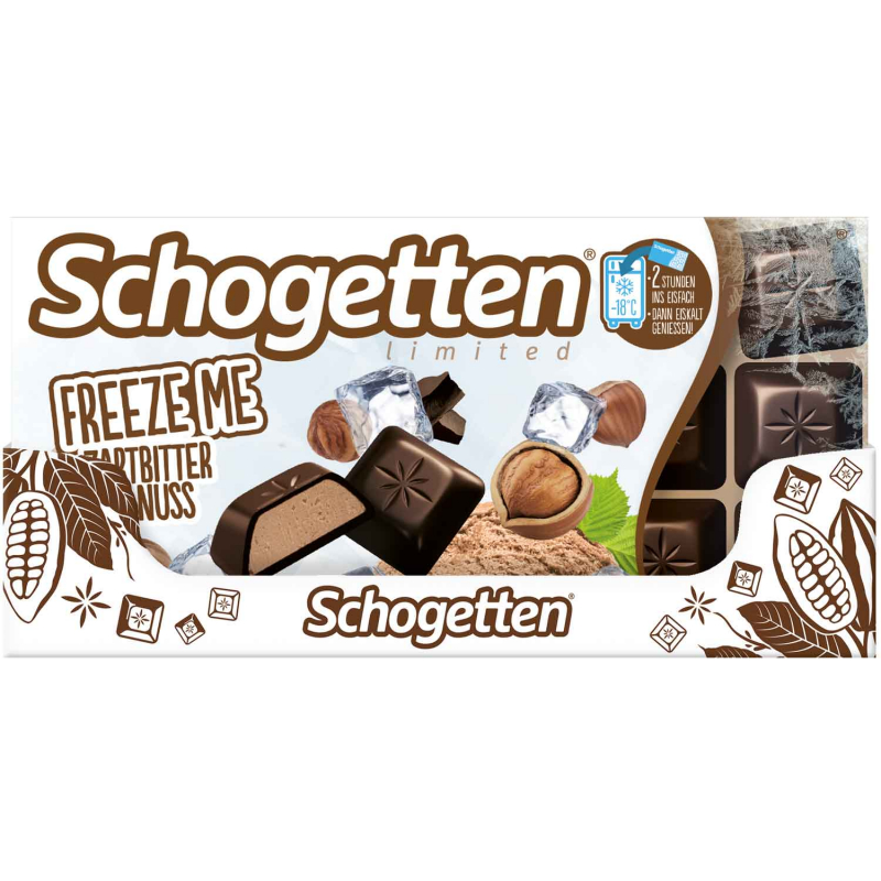  Schogetten Freeze Me Zartbitter Haselnuss 100g 