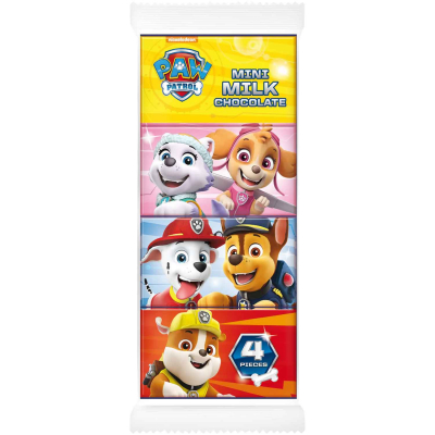  Paw Patrol Mini Milk Chocolate 4x20g 