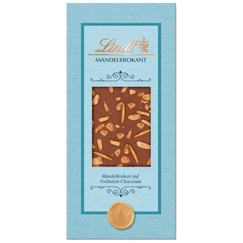  Lindt Cute Chocolaterie Mandelkrokant Vollmilch Tafel 100g 