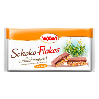  Wawi Schoko-Flakes wölkchenleicht Cornflakes Edelvollmilch 220g 