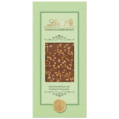  Lindt Cute Chocolaterie Haselnusskrokant Vollmilch Tafel 100g 