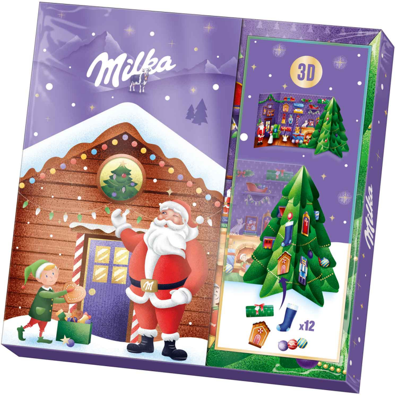  Milka 3D Bastel Adventskalender 