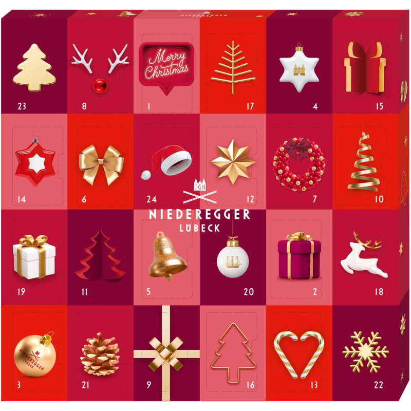  Niederegger Adventskalender Glamour Mini 