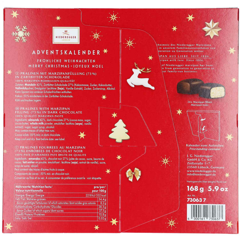  Niederegger Adventskalender Glamour Mini 