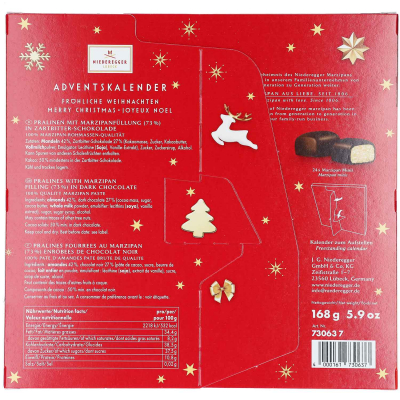  Niederegger Adventskalender Glamour Mini 