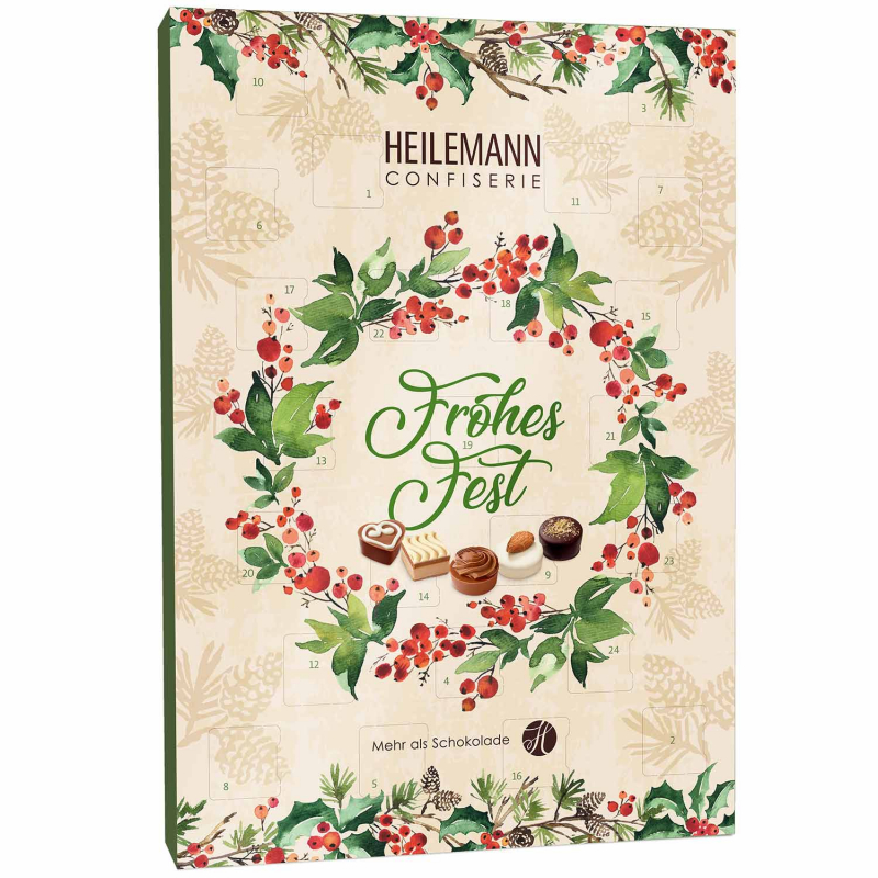  Heilemann Confiserie Nougat-Pralinen Adventskalender 