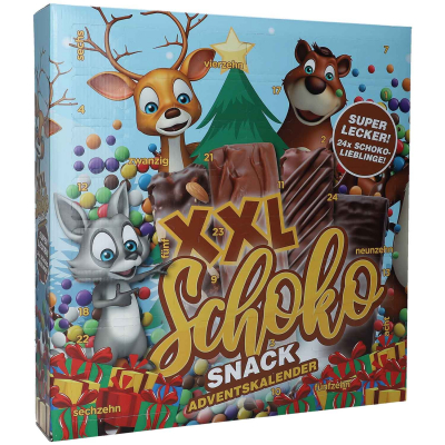  XXL Schoko Snack Adventskalender 