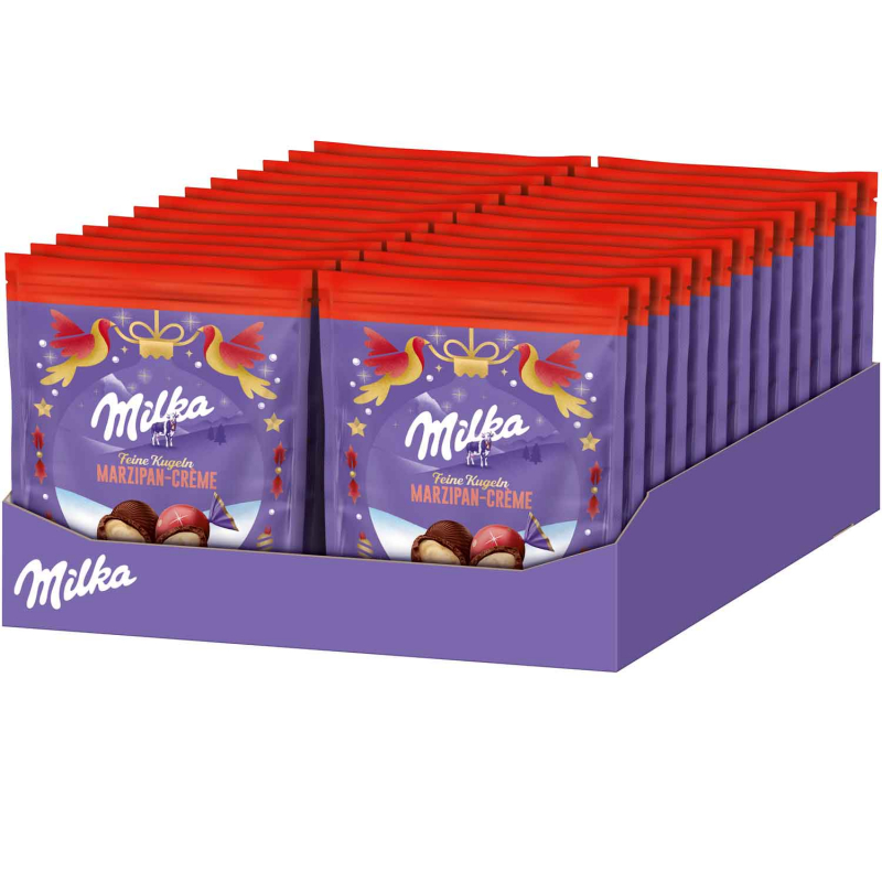  Milka Feine Kugeln Marzipan-Crème 90g 