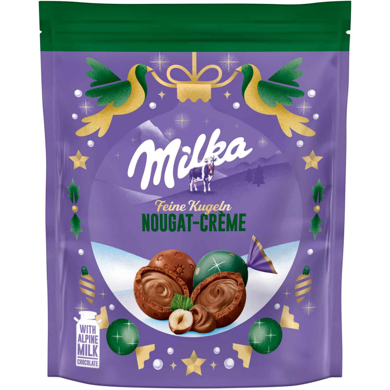  Milka Feine Kugeln Nougat-Crème 90g 