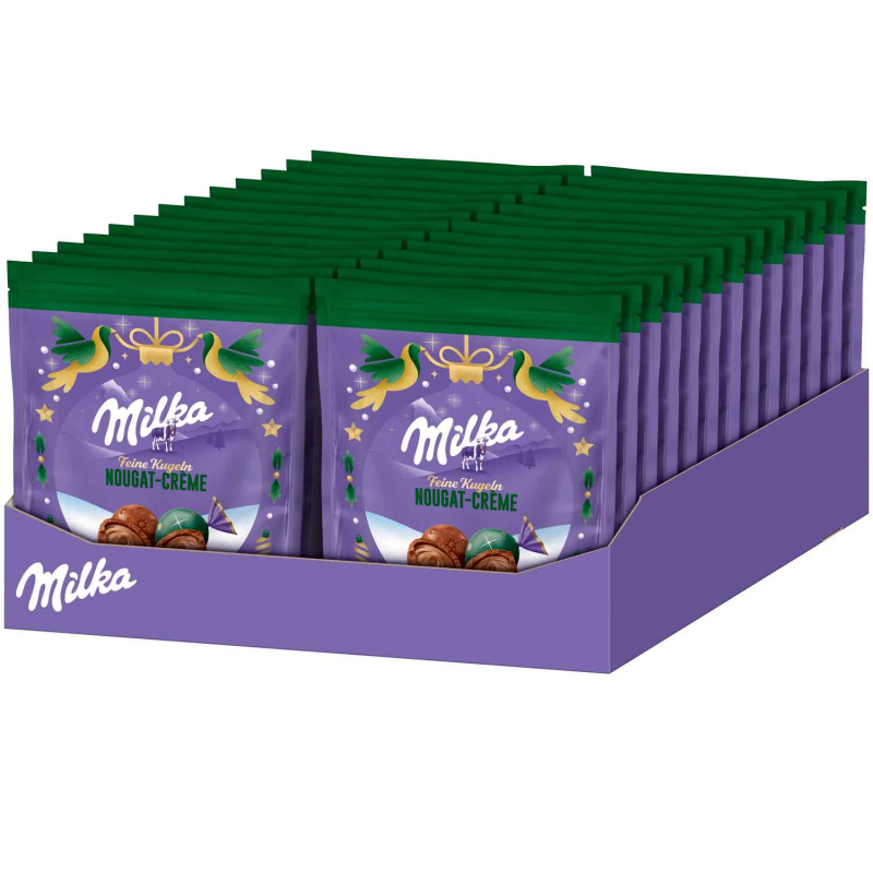  Milka Feine Kugeln Nougat-Crème 90g 