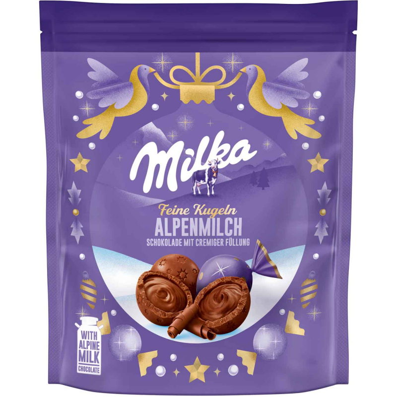  Milka Feine Kugeln Alpenmilch 90g 