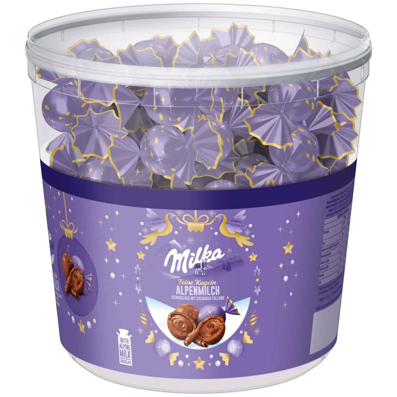  Milka Feine Kugeln Alpenmilch 900g 