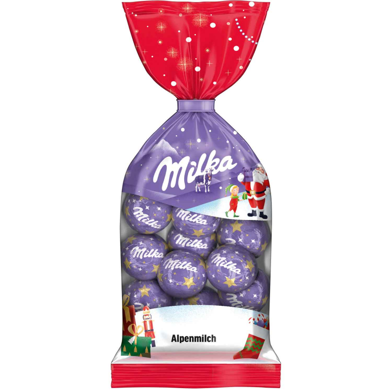  Milka Weihnachts-Kugeln Alpenmilch 100g 