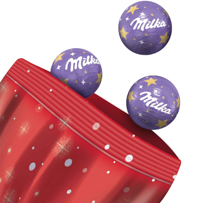  Milka Weihnachts-Kugeln Alpenmilch 100g 