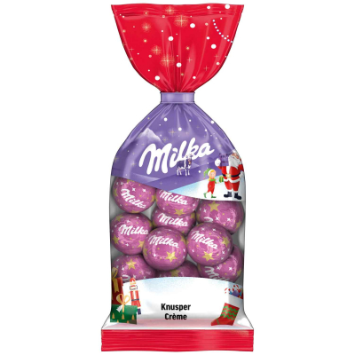  Milka Weihnachts-Kugeln Knusper-Crème 100g 