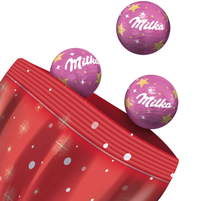  Milka Weihnachts-Kugeln Knusper-Crème 100g 