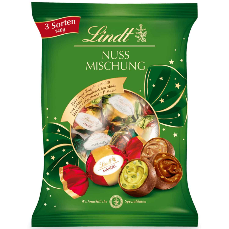  Lindt Nuss-Mischung Kugeln 140g 