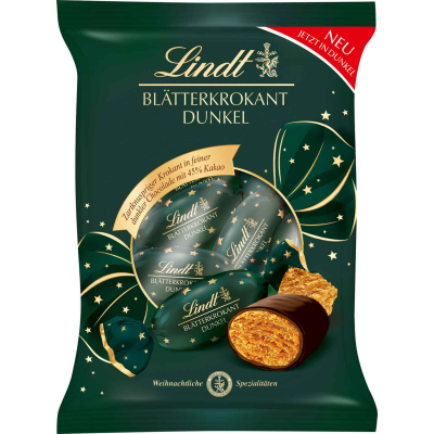  Lindt Blätterkrokant Zapfen Dunkel 90g 