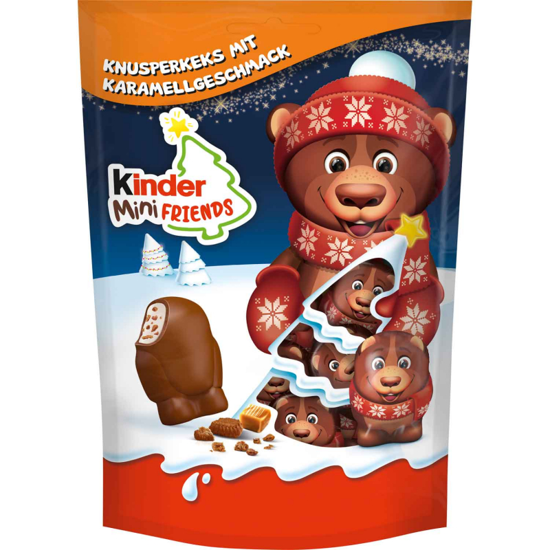 kinder Mini Friends Knusperkeks Karamell 122g